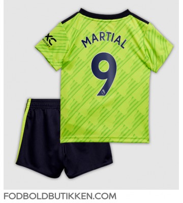 Manchester United Anthony Martial #9 Tredjetrøje Børn 2022-23 Kortærmet (+ Korte bukser)